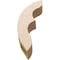Ekena Millwork 3-inch W x 14-inch D x 18-inch H Ozark Rough Cedar Woodgrain TimberThane Knee Brace, Primed BRCUR03X14X18OZKRCPR - alternate 5